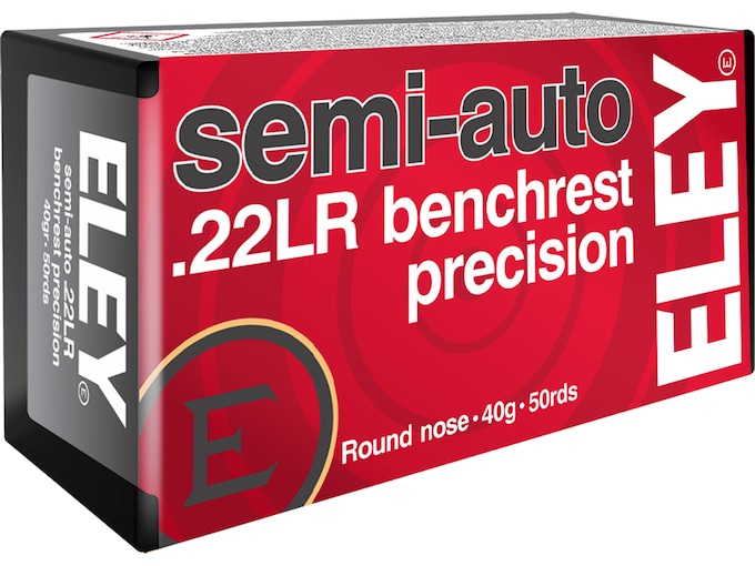 Eley Semi-Auto Benchrest Precision 22LR Ammo 40 Grain Round Nose