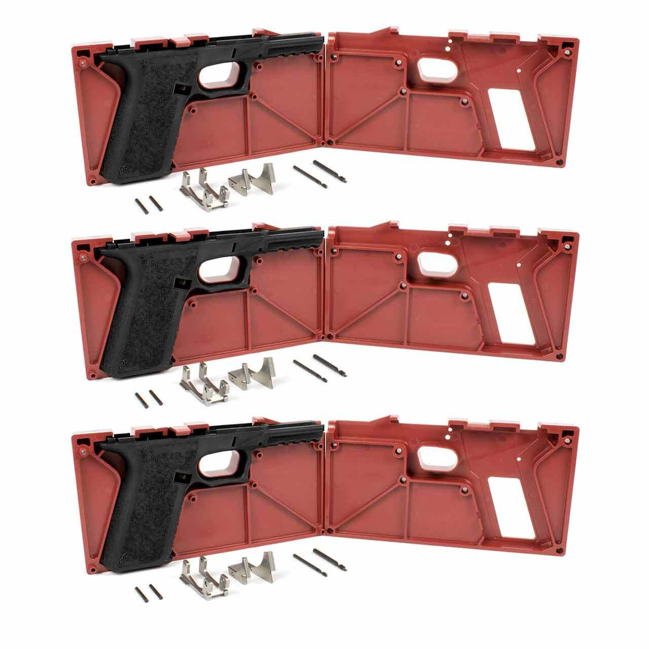 Polymer80 PF940v2™ 80% Full Size Frame and Jig Kit (Glock® 17/22/24/31/34/35 Compatible) – 3-Pack