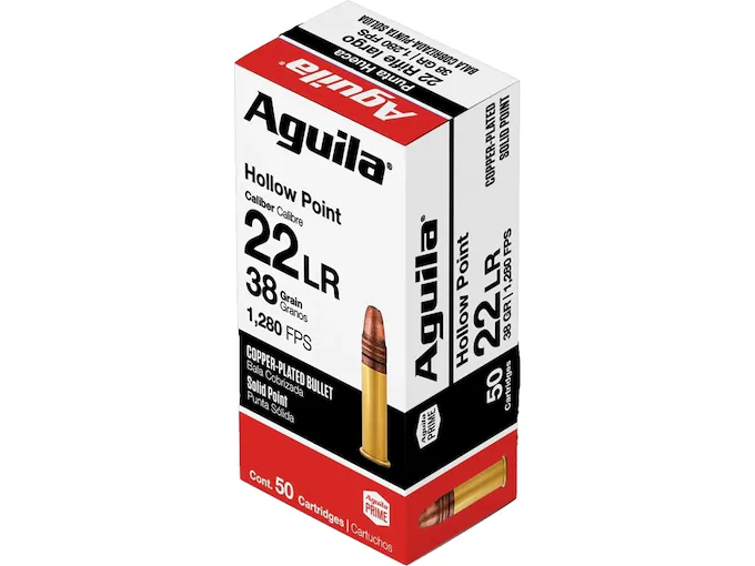 Aguila Super Extra High Velocity 22LR Ammo 38 Grain Plated Hollow Point Aguila Super Extra High Velocity 22LR Ammo 38 Grain Plated Hollow Point - Glock Switches - P80 Kit