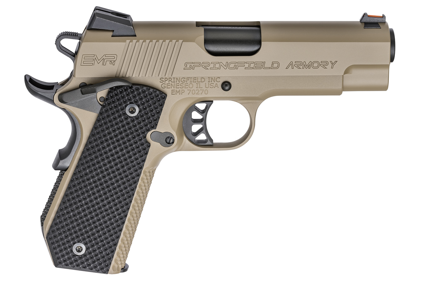 Springfield 1911 EMP 4.0 9mm Concealed Carry Contour Desert FDE Springfield 1911 EMP 4.0 9mm Concealed Carry Contour Desert FDE - Firearms - P80 Kit