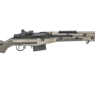 Springfield M1A Scout Squad 308 with Sand/OD Green American Flag Stock (Display Model) - Firearms - P80 Kit