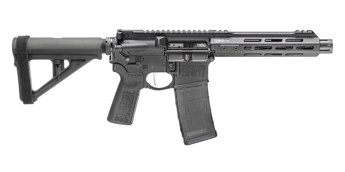 Springfield Saint Victor 5.56mm AR-15 Pistol with Magpul BTR Pistol Stabilizing Brace Springfield Saint Victor 5.56mm AR-15 Pistol with Magpul BTR Pistol Stabilizing Brace - Pistols - P80 Kit