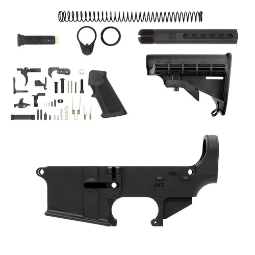 Forged Fire/Safe Marked 80% Lower Assembly Forged Fire/Safe Marked 80% Lower Assembly - Forged - P80 Kit